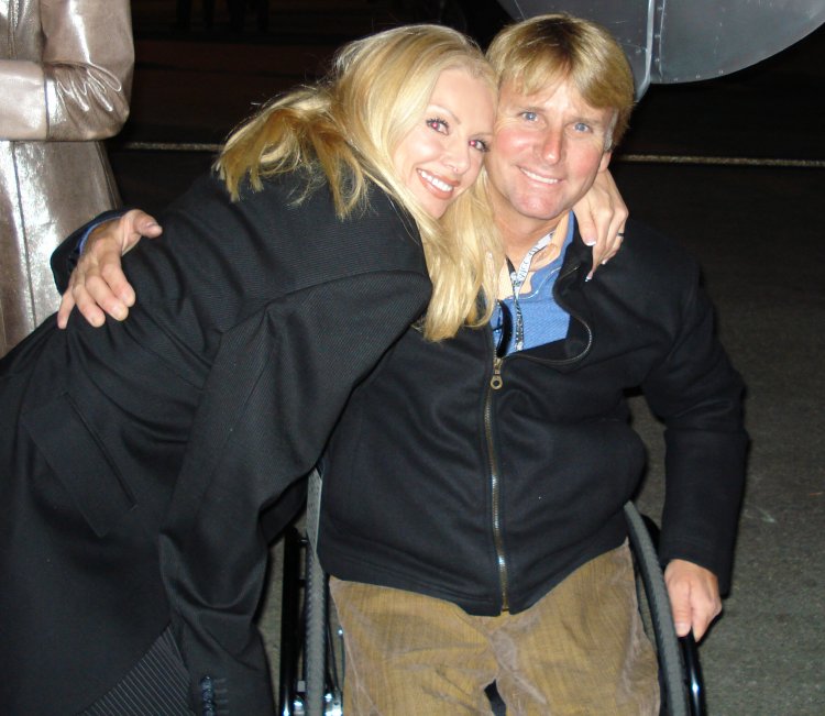 My wife & Wayne Rainey